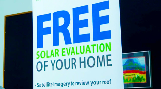 Solar Evaluation sign