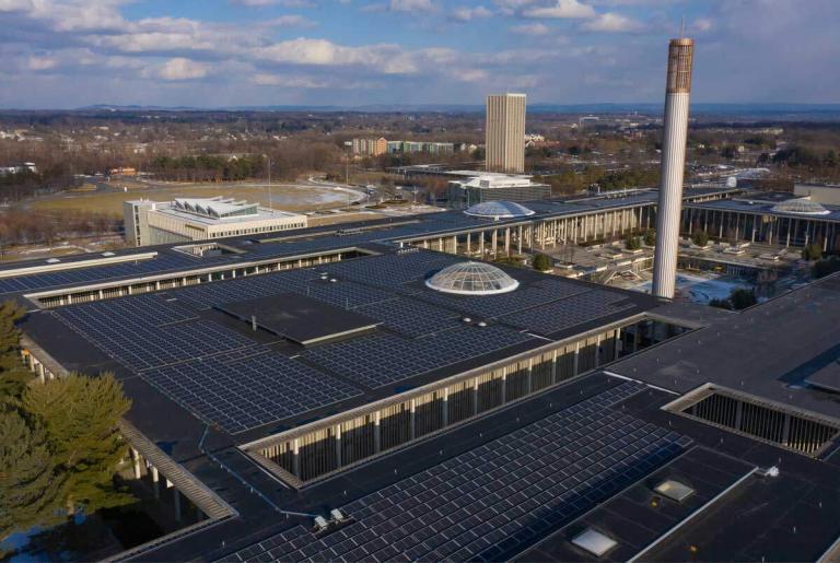 Solar panel project at Albany University