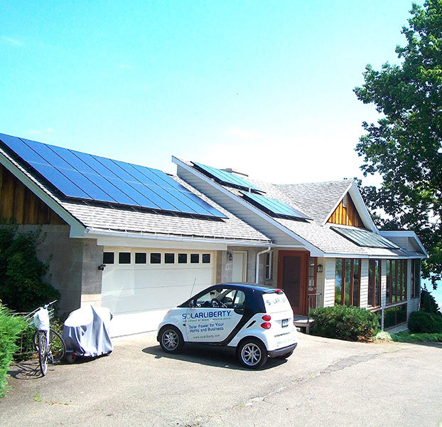 Solar Liberty vehicle with home