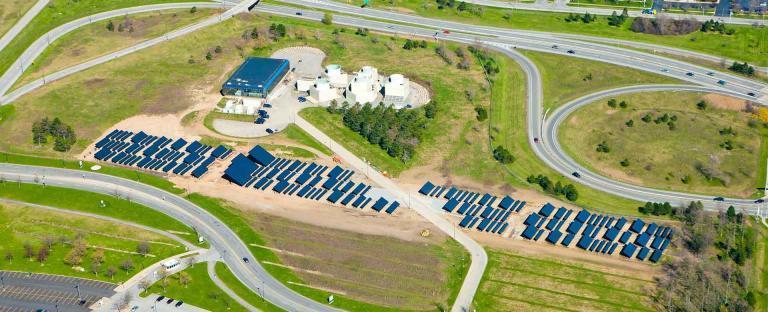 Aerial of solar array